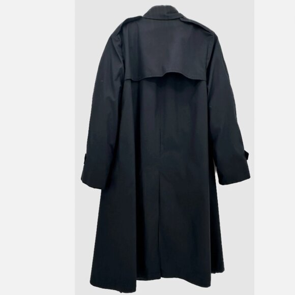 DSCP Sterlingwear Of Boston~Women's Black Trench Coat~USA 12S - Picture 3 of 7